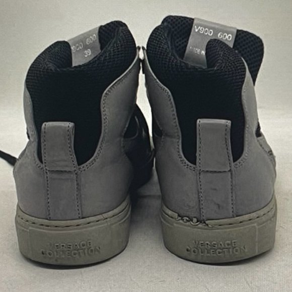 VERSACE  Collection Leather Sneakers - Unisex 39 - Women's 8.5  Men's 7 - Picture 3 of 8